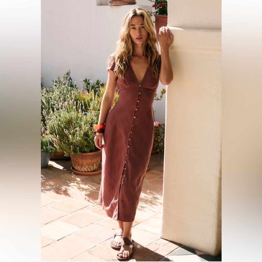 Free People New In Town Midi Dress